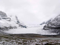 Athabasca Glacier in retreat